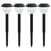 Lampy ogrodowe - vidaXL Solarne lampki ogrodowe, z kolcami, 4 szt., ciepła biel i RGB - miniaturka - grafika 1
