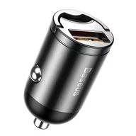 Ładowarki samochodowe - Baseus Tiny Star mini inteligentna ładowarka samochodowa USB 30W Quick Charge 3.0 szary (VCHX-A0G) - miniaturka - grafika 1