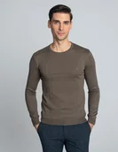 Swetry męskie - sweter freia on brąz - miniaturka - grafika 1