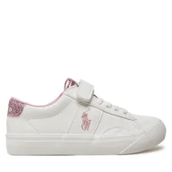 Buty dla dziewczynek - Sneakersy Polo Ralph Lauren RL01214110 Biały - miniaturka - grafika 1