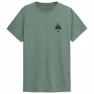4F KOSZULKA MĘSKA T-SHIRT BAWEŁNIANA TSM070 r. S - Koszulki męskie - miniaturka - grafika 1