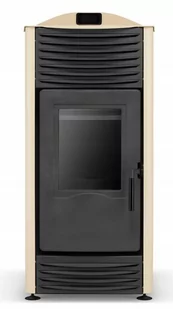 Piec kominek kocioł na pellet 4,3-14,3kW z płaszczem wodnym 2,4-12,2kW (kolor: beż) - spełnia anty-smogowy EkoProjekt 99681705 - Piece wolnostojące - miniaturka - grafika 3