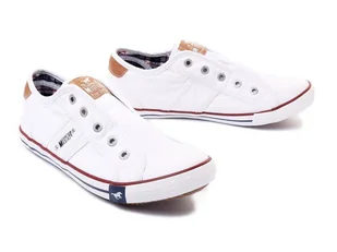 MUSTANG 1099-409-001 białe, półtrampki damskie - Mustang - Trampki damskie - miniaturka - grafika 1