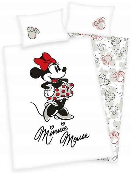 Myszka Minnie Pościel 100X135 Do Łóżeczka 135X100 Bawełniana Miki Dziecięca