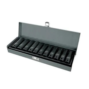 Proline zestaw nasadek UDAROWYCH DŁUGICH 1/2 10-24mm CrMo SCM-440 18494 - Klucze i nasadki - miniaturka - grafika 1