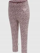 Legginsy - Hummel Legginsy Dziecięce Różowe We Wzór 74 Pur - miniaturka - grafika 1