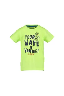 T-shirt chłopięcy z napisem - zielony - Koszulki dla chłopców - miniaturka - grafika 1