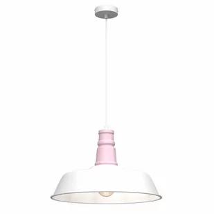 Milagro Enzo MLP7979 lampa wisząca zwis 1x60W E27 biała/różowa Enzo MLP7979 lampa wisząca zwis 1x60W E27 biała/różowa - Lampy sufitowe - miniaturka - grafika 1