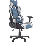 Fotele i krzesła biurowe - Fotel Obrotowy Młodzieżowy Cayman Halmar Jasny Popiel, Turkusowy - miniaturka - grafika 1