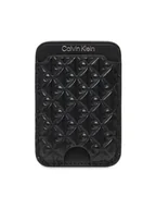 Etui na dokumenty i karty - Calvin Klein Etui na karty kredytowe Aop Leather Magnetic Card Case LV04F1100G Czarny - miniaturka - grafika 1