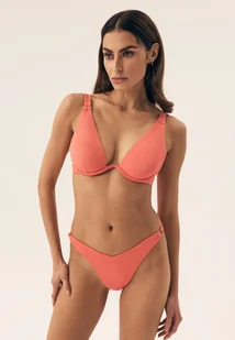 Komplet bikini Como Esotiq koralowy L - Stroje kąpielowe - miniaturka - grafika 1