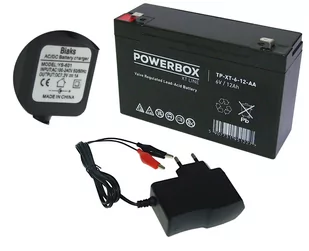 Akumulator żelowy Agm 6V 12Ah Ładowarka Multi Led - Baterie do zasilaczy awaryjnych UPS - miniaturka - grafika 1