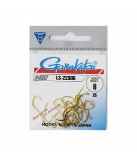 Gamakatsu Haczyk LS-2230G (25 sztuk) Wielkość: 6 Kolor: Złoty 146563 - Inne akcesoria dla wędkarzy - miniaturka - grafika 1