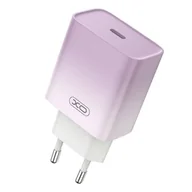 Ładowarki do telefonów - Ładowarka sieciowa XO CE18, USB-C, PD30W (fioletowa) - miniaturka - grafika 1
