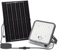 Lampy ogrodowe - Aigostar - LED Ściemnialny naświetlacz solarny z czujnikiem LED/10W/3,4V IP66 + pilot - miniaturka - grafika 1