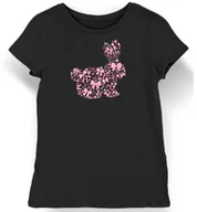 Koszulki i topy damskie - Koszulka damska królik różowy jajka wstążki czarna S - miniaturka - grafika 1