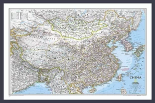 National Geographic, mapa ścienna polityczna Chiny Classic, 1:7 804 000 - Mały naukowiec - miniaturka - grafika 1