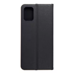 Forcell Kabura LUNA Book Gold do SAMSUNG Galaxy A71 czarny - Etui i futerały do telefonów - miniaturka - grafika 1