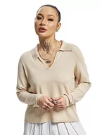 Swetry damskie - ONLY Damski sweter z dzianiny Onlhannah Life Ls Polo Neck KNT Noos, Pumice Stone/szczegóły: melanż, XXS - miniaturka - grafika 1