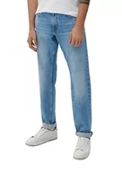 Spodenki męskie - s.Oliver Męskie spodnie jeansowe długie, niebieskie, W30/L34, niebieski, 30W / 34L - miniaturka - grafika 1