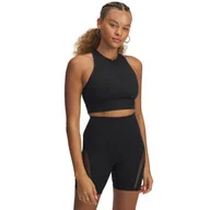 Koszulki i topy damskie - Damski top treningowy Under Armour Meridian Zip Tank - czarny - miniaturka - grafika 1