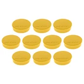 Magnesy - MAGNETOPLAN Magnesy HOBBY 0.3 kg 25 x 8 mm ŻÓŁTY 10 szt 1664502 - miniaturka - grafika 1