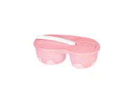 Miseczki i talerzyki dla dzieci - WEE BABY DWUKOMOROWA MISKA DO KARMIENIA RÓŻOWA - miniaturka - grafika 1