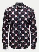 Koszule męskie - Only & Sons Koszula 22031026 Granatowy Slim Fit - miniaturka - grafika 1