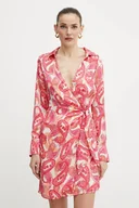 Sukienki - Morgan sukienka RESTA.F kolor różowy mini prosta RESTA.F - miniaturka - grafika 1