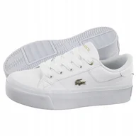 Sneakersy damskie - Buty Sneakersy na Platformie Damskie Lacoste Ziane Platform 124 Białe - miniaturka - grafika 1
