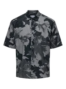 Only & Sons Koszula Caiden 22032123 Szary Relaxed Fit - Koszule męskie - miniaturka - grafika 1