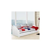 Łóżka dla dzieci i młodzieży - Łóżko Drewniane Sosnowe Felix 90 x 200 z Dolnym Spaniem Meble Doktór Bejca Brązowy - miniaturka - grafika 1