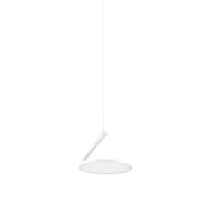 Lampy sufitowe - Ruchoma lampa sufitowa LED Eclipto w kolorze białym, płaska, 14W - miniaturka - grafika 1