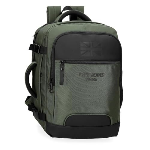 Pepe Jeans Bromley Plecak kabinowy na laptopa 15,6 cala Czarny 25 x 40 x 17 cm Poliester 17L by Joumma Bags, Czarny (Black), Talla única, Plecak kabinowy na laptopa