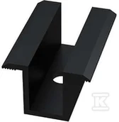 Akcesoria do kolektorów i fotowoltaiki - Klema środkowa czarna (K-05-CZ) - miniaturka - grafika 1