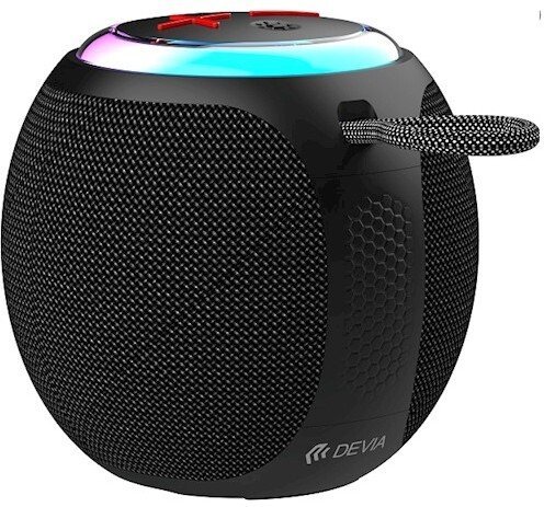 Devia Lite1 głośnik Bluetooth 5W czarny przenośny FM TF