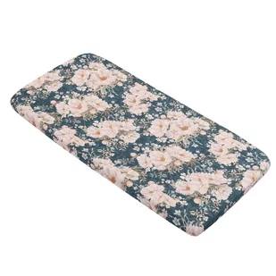 Samiboo - Prześcieradło z gumką Peonie Granat 140x70 cm - Prześcieradła dla dzieci - miniaturka - grafika 1