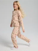 Piżamy dla dziewczynek - Sinsay - Bawełniana piżama dwuczęściowa w misie - kremowy - miniaturka - grafika 1