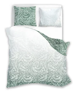 Faro Pościel satyna bawełniana premium 160x200+2x70x80 Milagro Verde 010 Zielony cud - Pościel - miniaturka - grafika 1