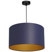 Lampy sufitowe - Luminex Arden 3568 Lampa wisząca zwis 1x60W E27 czarny/niebieski/złoty - miniaturka - grafika 1
