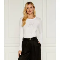 Bluzki damskie - Armani Exchange Bluzka | Slim Fit - miniaturka - grafika 1