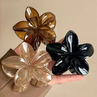 Ozdoby do włosów - TEMU 3 szt. Spinki do włosów 3,15 cala Letnie Hawajskie Kwiaty, Plastikowe Spinki, Modne Eleganckie, Wielofunkcyjne, Minimalistyczne, Codzienne, - miniaturka - grafika 1