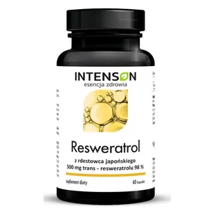 Intenson Resweratrol z rdestowca japońskiego suplement diety 60 kapsułek - Witaminy i minerały - miniaturka - grafika 1