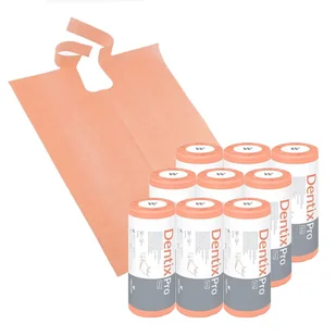 Śliniak dentystyczny na rolce 50cm x 65cm morelowy podfoliowany 54g DentixPro 270szt - Sprzęt i akcesoria stomatologiczne - miniaturka - grafika 1