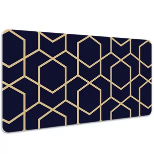 Podkładka ochronna na biurko Złoty wzór 100x50 cm, Dywanomat - Podkładki na biurko - miniaturka - grafika 1