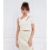 Bluzki damskie - Patrizia Pepe Bluzka MAGLIA | Slim Fit - miniaturka - grafika 1