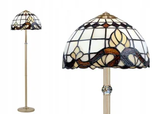 lampa podłogowa do gabinetu witraż tiffany rawen77 - Lampy stojące - miniaturka - grafika 1