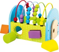 Sortery dla dzieci - Small Foot sorter Kolorowy Domek zabaw - miniaturka - grafika 1
