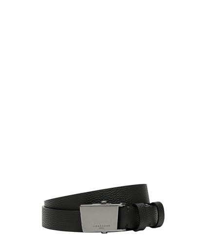Liebeskind Berlin damski pasek uniwersalny rozmiar mały Pebble Black Belt, czarny