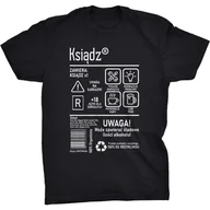 Koszulki męskie - Ksiądz Etykieta Koszulka Prezent Dla Księdza - miniaturka - grafika 1